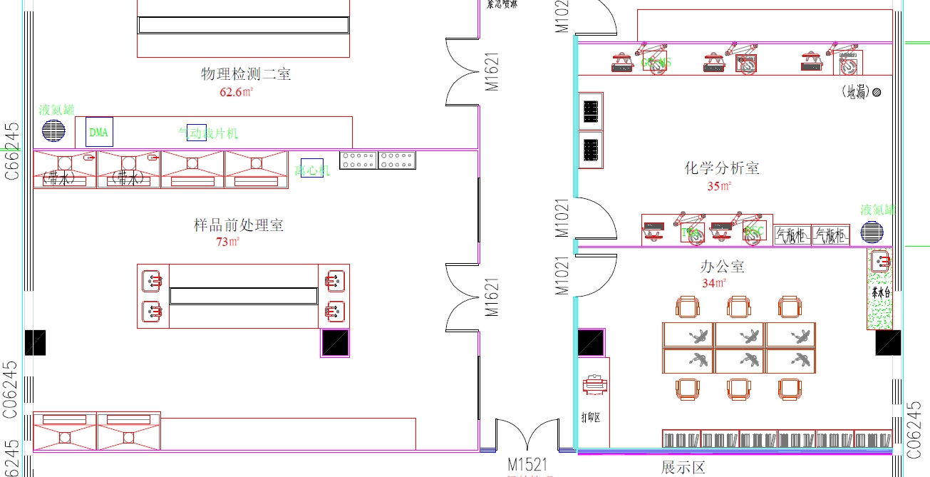 實驗室設計布局平面圖